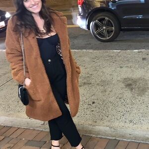 Band of Gypsies teddy coat warm brown size medium